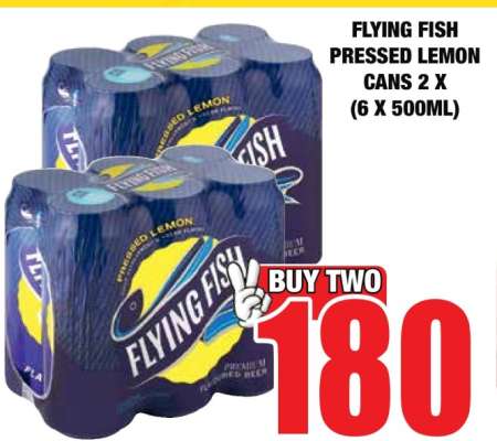 FLYING FISH Pressed Lemon Cans 2 x (6 x 500ml)