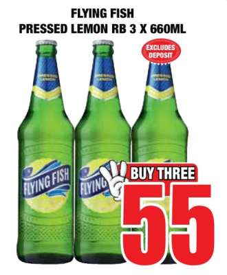 FLYING FISH Pressed Lemon RB 3 x 660ml
