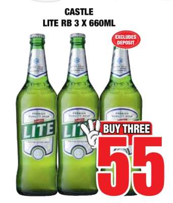 CASTLE LITE RB 3 X 660ML