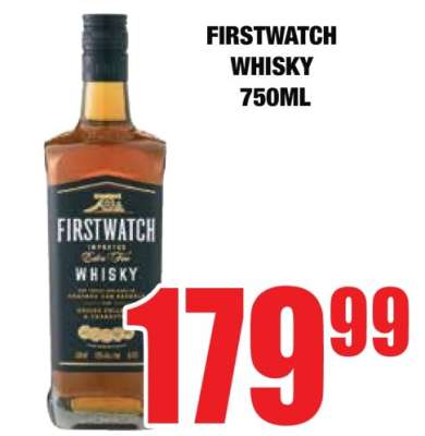 FIRSTWATCH WHISKY 750ML