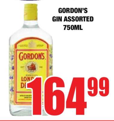 GORDON’S Gin Assorted 750ml