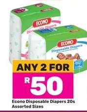 Econo Disposable Diapers 20s