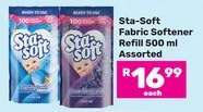 Sta Soft Fabric Softener Refill 500 ml Assorted