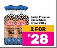 Sasko Premium Sliced White Bread 700 g
