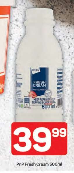 PnP Fresh Cream 500ml