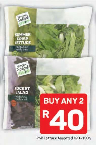 PnP Lettuce Assorted 120/150g