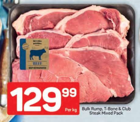 Bulk Rump, T-Bone & Club Steak Mixed Pack