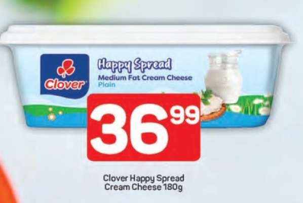Clover Happy Spread Cream Cheese 180g