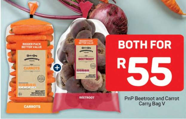 PnP Beetroot and Carrot Carry Bag V