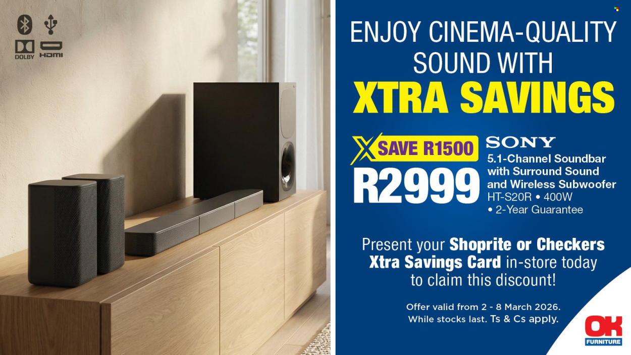 OK Furniture specials - 02/03/2026 - 08/03/2026. Page 1