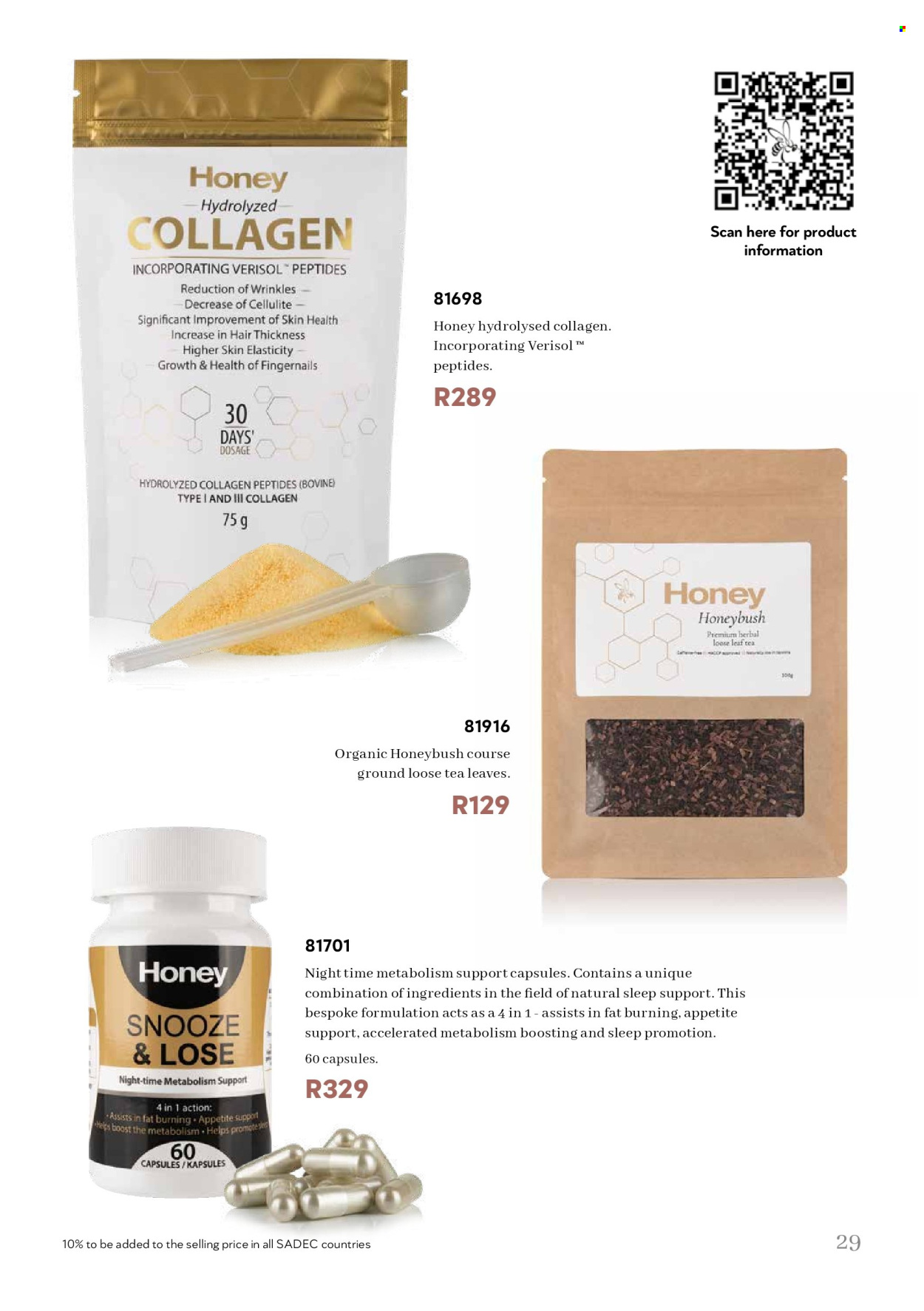 Honey specials. Page 29