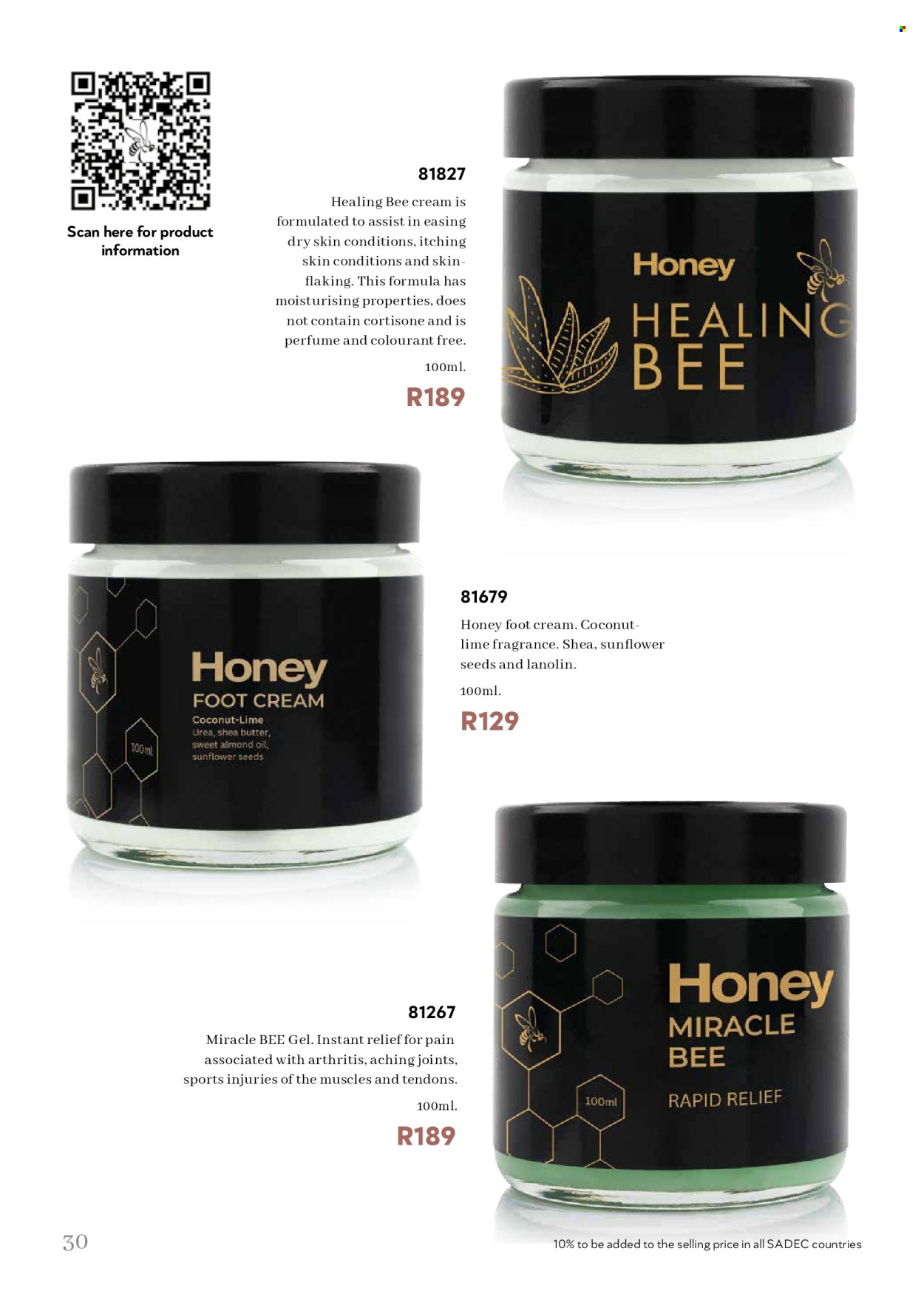 Honey specials. Page 30