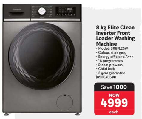 8 kg Elite Clean Inverter Front Loader Washing Machine
