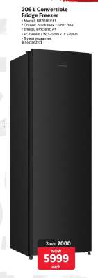 206 L Convertible Fridge Freezer