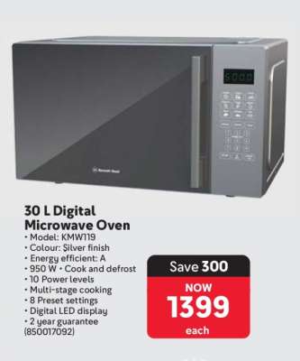 30 L Digital Microwave Oven