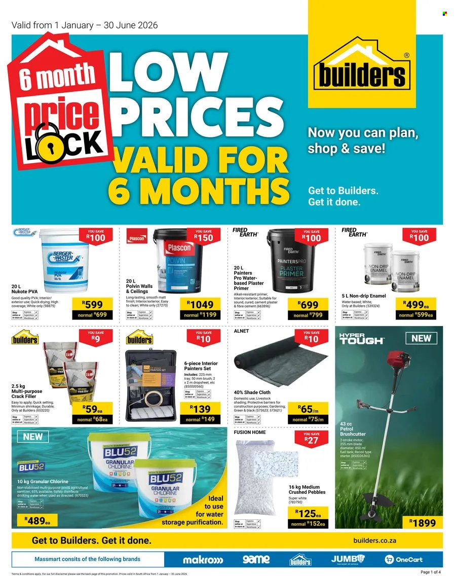 Builders specials - 01/01/2026 - 30/06/2026. Page 1