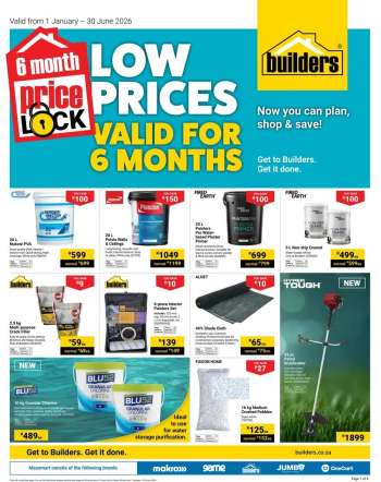 Builders catalogue  - 01/01/2026 - 30/06/2026.