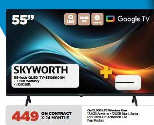 SKYWORTH 55-Inch QLED TV-55Q6600H