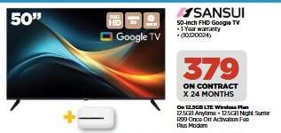 Sansui 50-inch FHD Google TV
