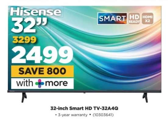 Hisense 32-inch Smart HD TV-32A4Q