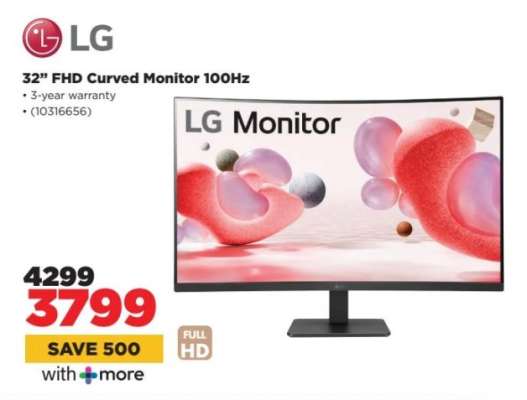 LG 32" FHD Curved Monitor 100Hz