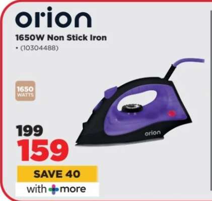 orion 1650W Non Stick Iron