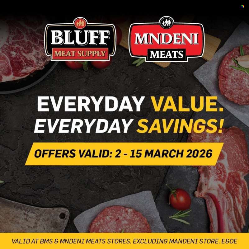 Bluff Meat Supply catalogue  - 02/03/2026 - 15/03/2026.