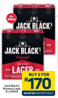 Jack Black's Brewers Lager 6 x 330ml