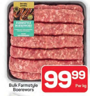 Bulk Farmstyle Boerewors