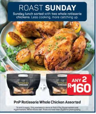 PnP Rotisserie Whole Chicken Assorted