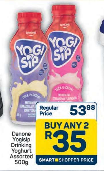 Danone Yogisip Drinking Yoghurt Assorted 500g