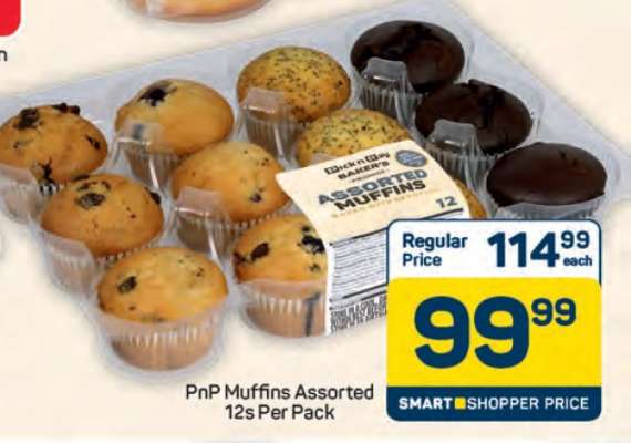 PnP Muffins Assorted 12s Per Pack