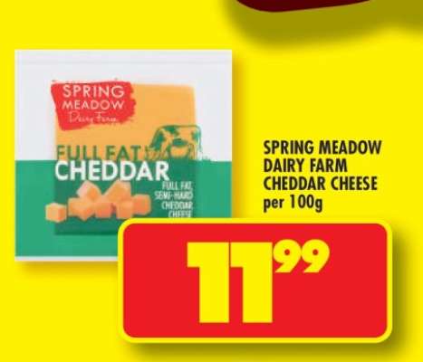 SPRING MEADOW DAIRY FARM CHEDDAR CHEESE