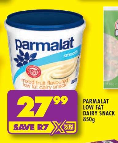 PARMALAT LOW FAT DAIRY SNACK 850g