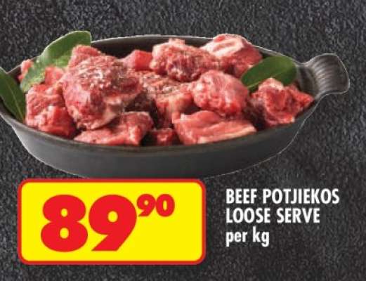 BEEF POTJIEKOS (LOOSE SERVE)