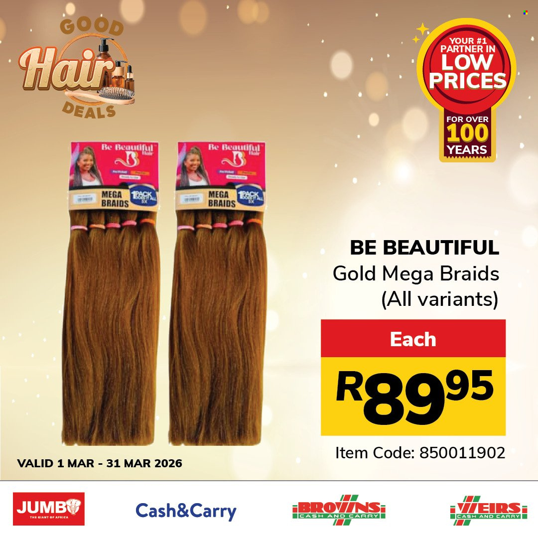 Jumbo Cash & Carry specials - 01/03/2026 - 31/03/2026. Page 1