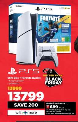 PS5 Slim Disc + Fortnite Bundle