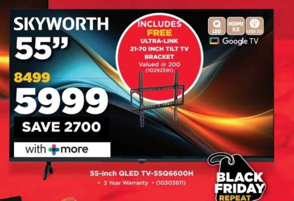 Skyworth 55" QLED TV-55GQ6600H
