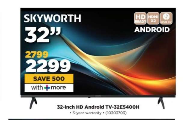 Skyworth 32" HD Android TV-32E5400H