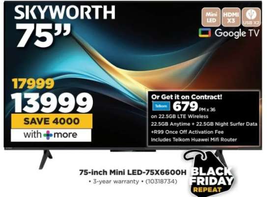 SKYWORTH 75" Mini LED TV