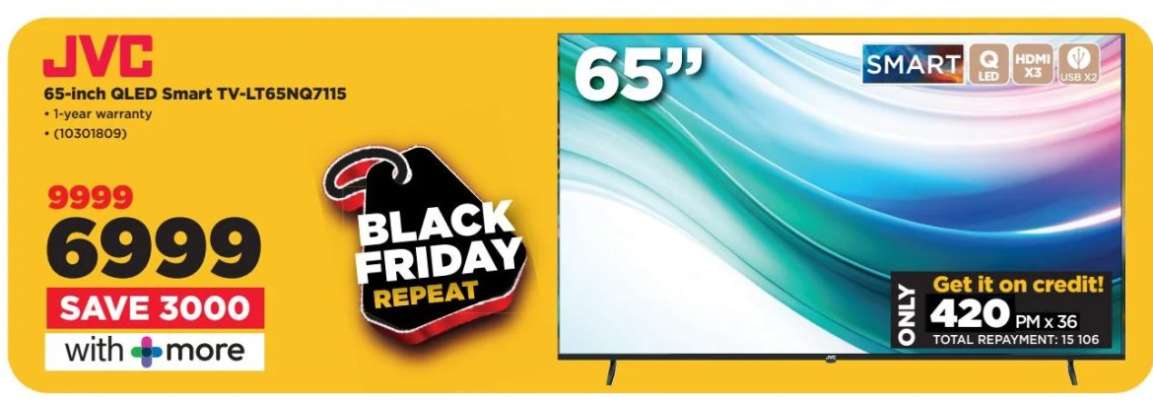 JVC 65-inch QLED Smart TV-LT65NQ7115