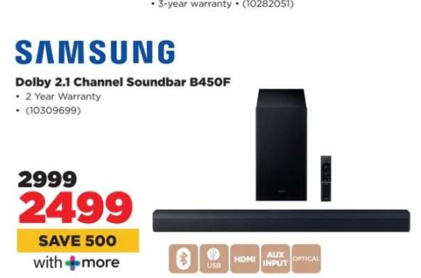 Samsung Dolby 2.1 Channel Soundbar B450F