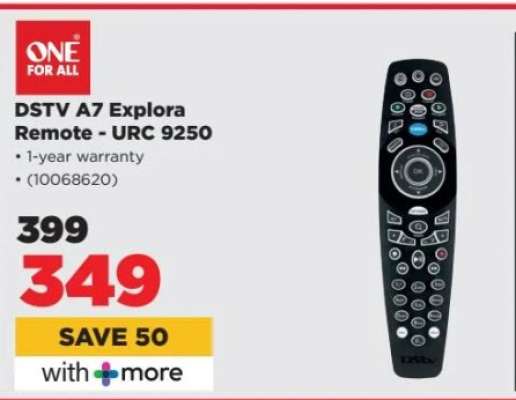 DSTV A7 Explora Remote - URC 9250