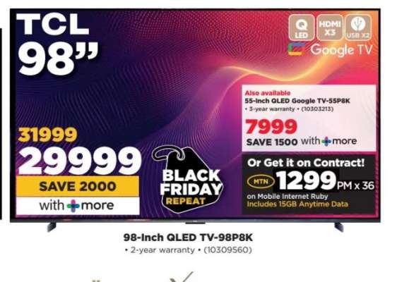 TCL 98-Inch QLED TV-98P8K