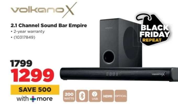 VolkanoX 2.1 Channel Sound Bar Empire
