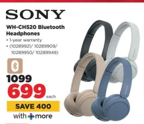 Sony WH-CH520 Bluetooth Headphones