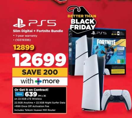 PS5 Slim Digital + Fortnite Bundle