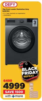 DEFY 7kg Front Loader Manhattan Grey DAW394