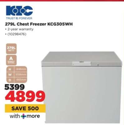 KIC Chest Freezer KCG305WH