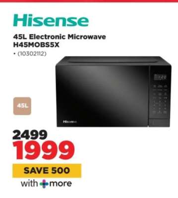Hisense 45L Electronic Microwave H45MOBS5X